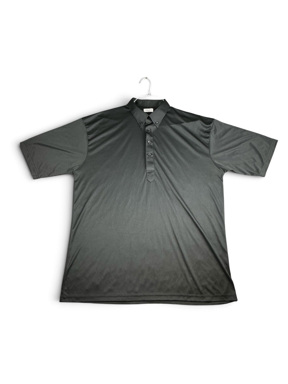 Collars and Co Dress Collar Polo Men 2XL Black Short Sleeve Shirt Performance